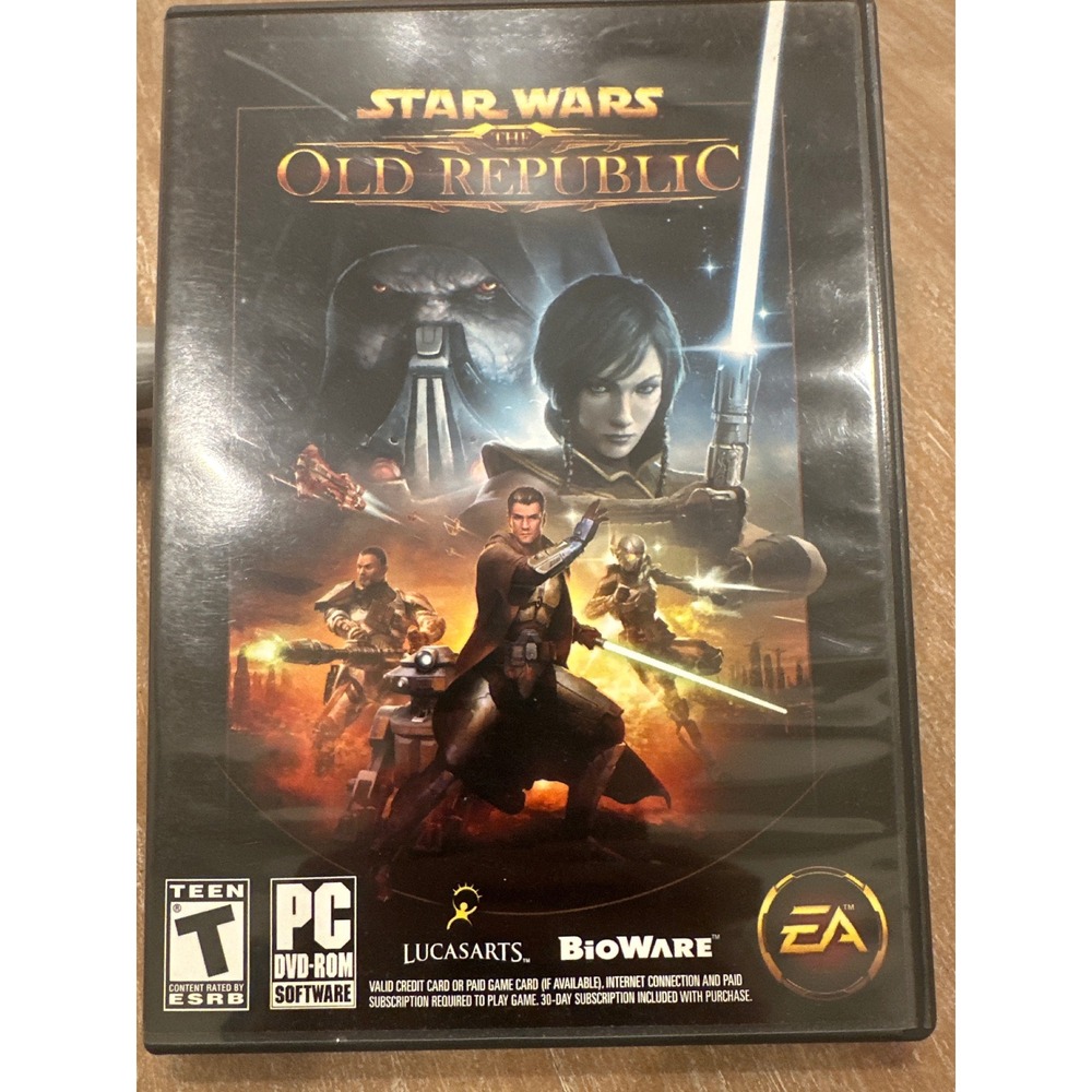 Star Wars The Old Republic PC DVD-ROM 3-Disc Set BioWare LucasArts 2011 MMORPG